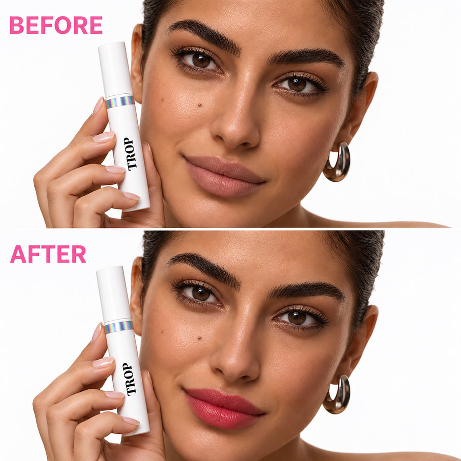 Lip Stain Masque before and after
