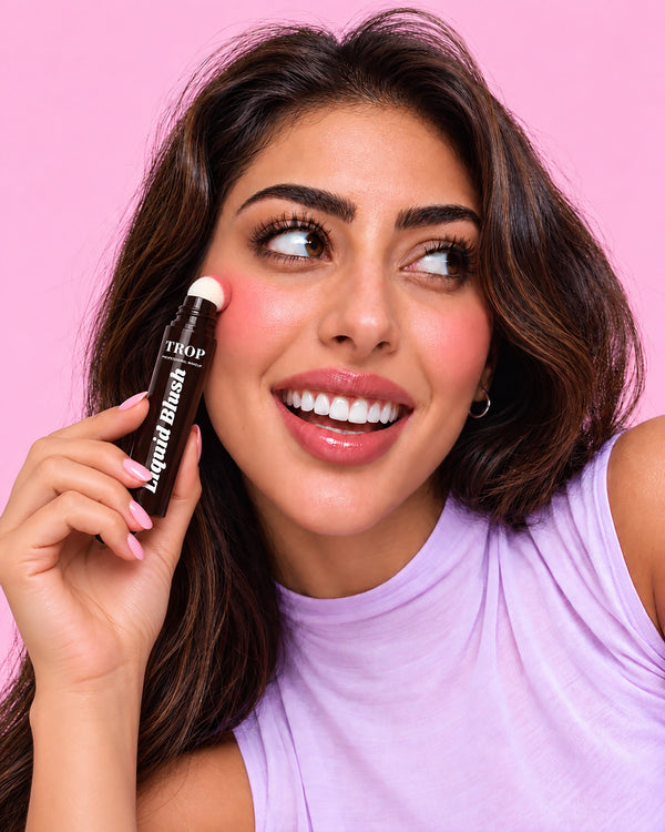 Trop All-Day Liquid Blush - in use